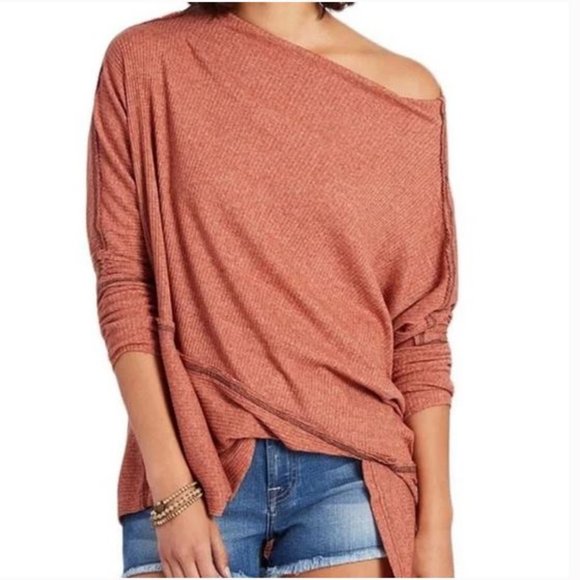 We The Free People Londontown Thermal Tunic Top in Rust, XS - Picture 10 of 12